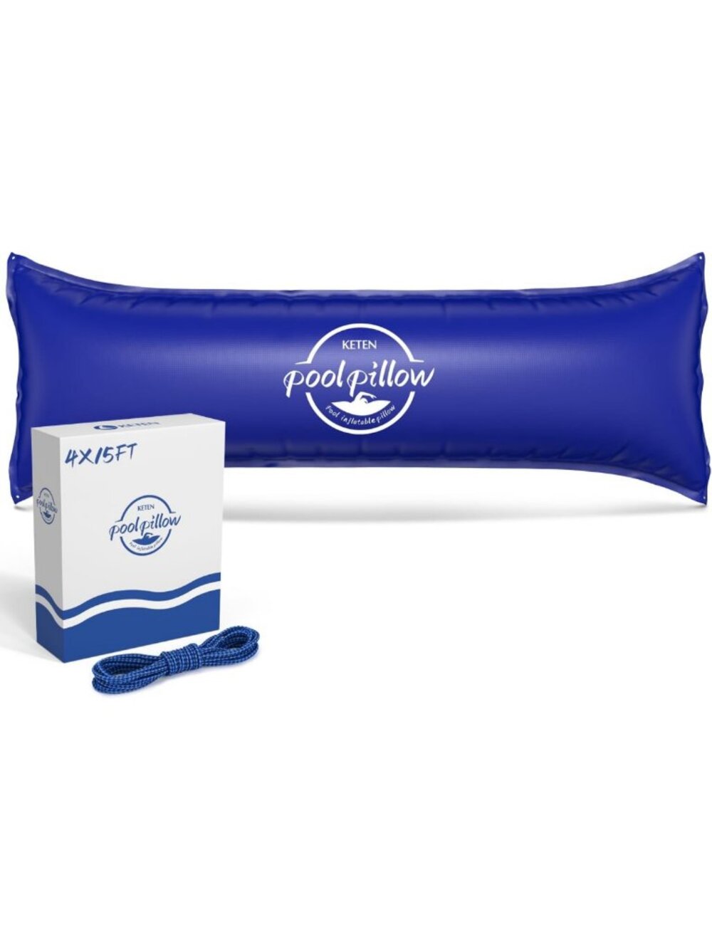 Heavy Duty Pool Pillows for Above Ground Pools 4x15FT, Durable 0.4mm PVC